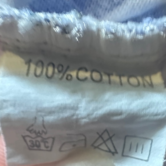 Kids Blue Striped Tee with Rabbit Design - Picture 5 of 9